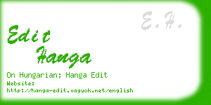 edit hanga business card